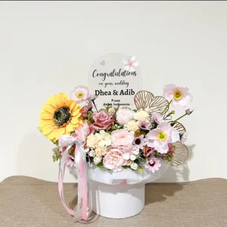 Bloom Box Akrilik Ucapan Wedding Pangkajene Kepulauan